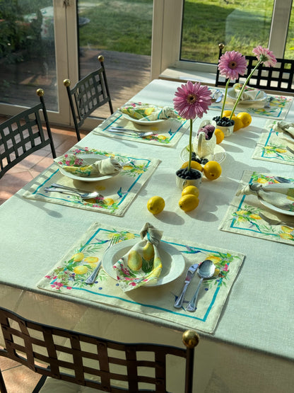 Lemon Riviera Placemat Set