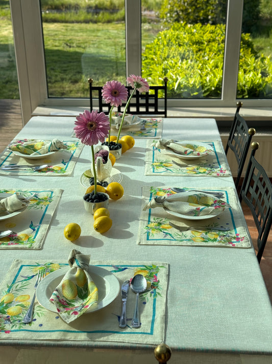 Lemon Riviera Placemat Set