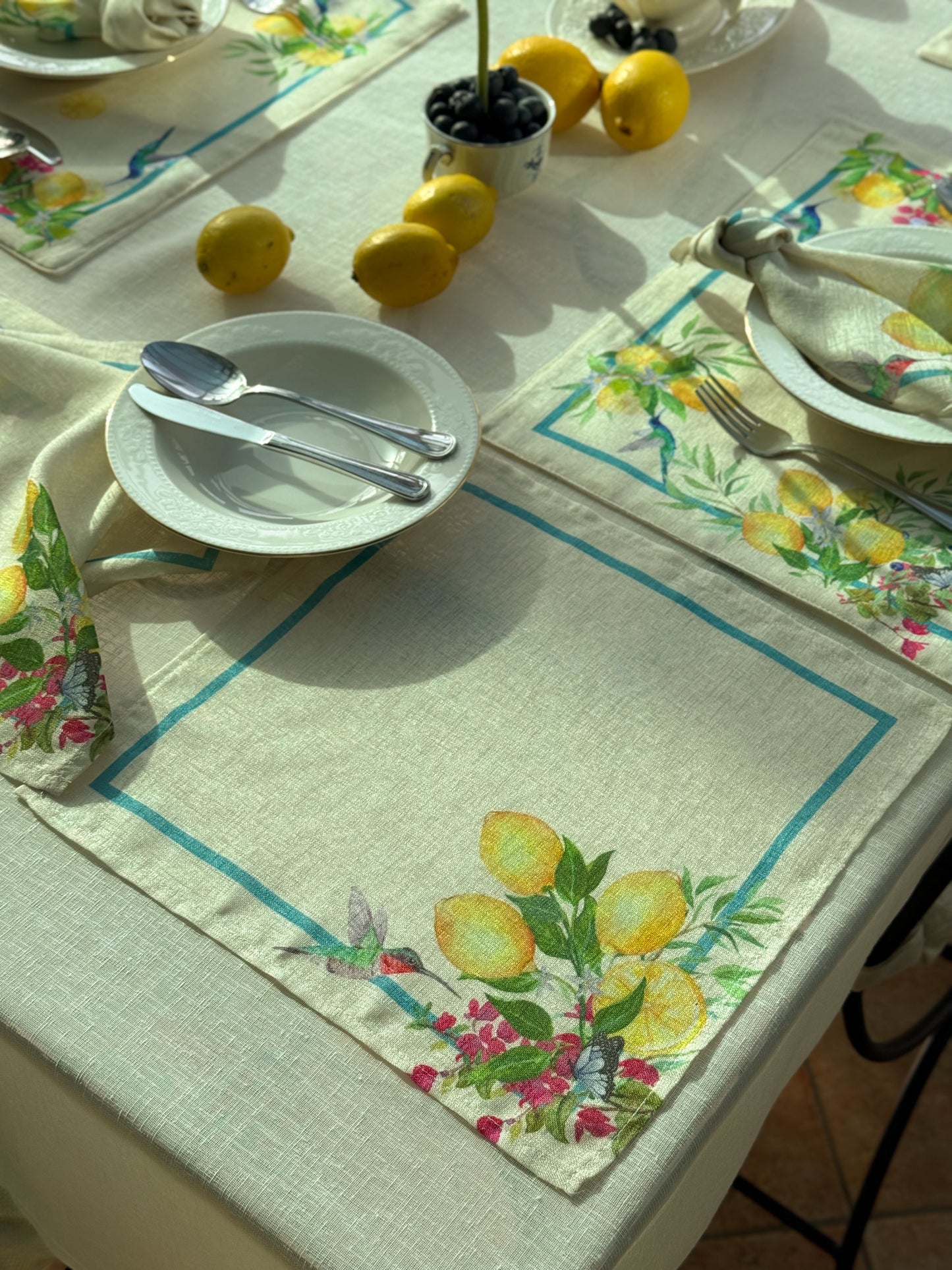 Lemon Riviera Placemat Set