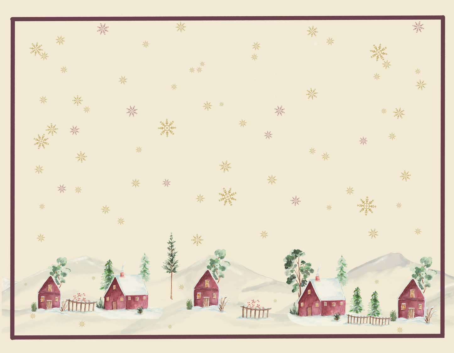 Snow Reverie Placemat Set